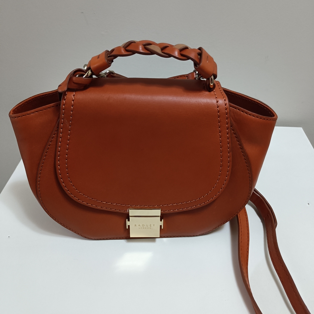 Ardell Leather Top-Handle Crossbody Bag